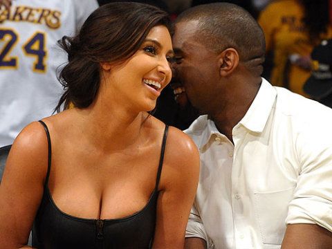 <p>Ahh Kimye, our new favourite couple. They didn't actually lock lips as they watched the basketball game, but you know they did as soon as they got home</p>