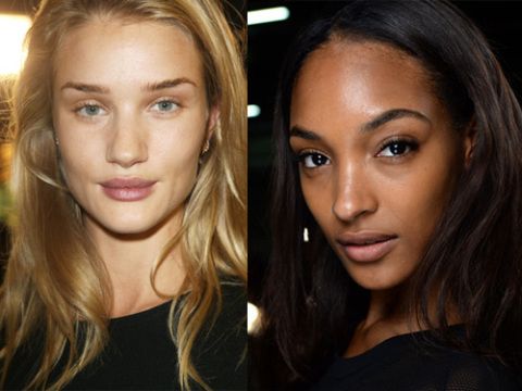 <p><strong>The look:</strong> Ironically the biggest makeup trend for Spring/Summer 2014 is for little or no makeup. Even Victoria Beckham was behind this one. As we don't all have flawless complexions like Rosie Huntington Whiteley and Jourdan Dunn (pictured), this look is about well-conditioned skin.<br /><strong></strong></p>
<p><strong>The shows:</strong> At Balmain (left) clever concealing and lip conditioning were demonstrated and at Alexander Wang makeup artists curled the lashes and groomed the brows.<br /><strong></strong></p>
<p><strong>The products:</strong> No7 Instant Illusions, Rapid Radiance Balm, MAC Fast Response Eye Cream, MAC Studio Finish SPF 35 Concealer, MAC Lip Conditioner, NARS Oural Brow Gel</p>
<p><a href="http://www.cosmopolitan.co.uk/beauty-hair/news/styles/hair-trends-spring-summer-2014" target="_blank">THE HUGE HAIR TRENDS FOR 2014 </a></p>
<p><a href="http://www.cosmopolitan.co.uk/beauty-hair/news/trends/nail-trends-spring-summer-2014" target="_self">KEY NAIL TRENDS FOR S/S 2014</a></p>
<p><a href="http://www.cosmopolitan.co.uk/fashion/shopping/spring-fashion-trends-2014" target="_blank">SPRING/SUMMER 2014 FASHION TRENDS</a></p>