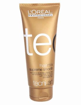 <p>•   <strong>LOréal Professional Tecni.Art Hair Mix Smooth Nutri-Smoothing Cream For Dry Hair, £11.50</strong></p><p>"When hair is 95% dry, style it in sections using a medium-sized round brush and a nozzled dryer. "  </p>