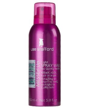 <ul><li><strong>Lee Stafford Messed Up Spray Wax, £4.99. </strong>A lightweight, liquid wax that will create messy but shiney styles.</li></ul><strong><br />COSMO'S VERDICT: </strong>"I loved the smell, while the non-gunky spritz gave my hair guts and texture without weighing it down." <strong>9/10</strong><br />