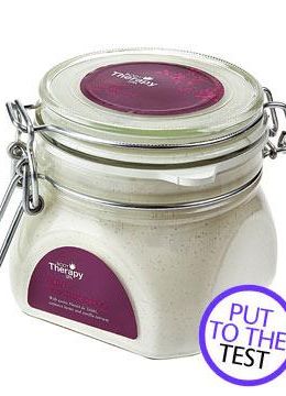 <p><strong>1. Tesco Body Therapy serenity Lurur Warming Sugar Rub, £5.99. </strong></p><p>A self-heating scrub to soften and exfoliate your skin. <strong>COSMO'S VERDICT:</strong> "The putty texture was initially off-putting, but it smoothed my flaky shins." <strong>8/10</strong><br /></p>