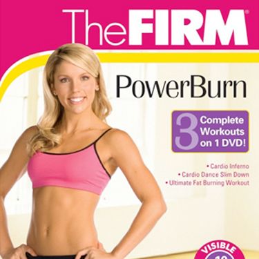 This bargain DVD has three previously released workouts in one; Cardio Inferno (30 mins) which quickly but intensely combines high energy cardio with some sculpting moves, Cardio Dance Slim Down (45 mins) a fun hip-hop, salsa and disco dancing routine ideal for beginners or those days when you can't manage a sweat-athon, and Ultimate Fat-Burning (45 mins) which is an all over combo of cardio and strength training using arm weights. It's safe to say you won't get bored rotating the three. <br />  <br />£5.99, <a target="_blank" href="http://www.clearvision.co.uk/products/The-Firm-PowerBurn-DVD.html">clearvision.co.uk</a><br />