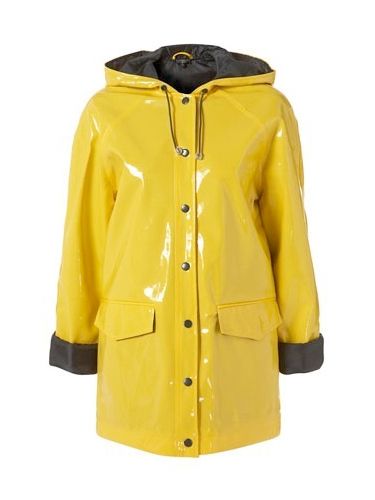 <p>Come rain or shine, this yellow Mac will keep your fashionable toes firmly on the color-blocking ground</p>