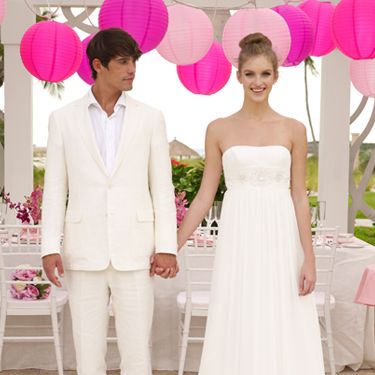 Clothing, Trousers, Shoulder, Dress, Textile, Outerwear, White, Pink, Formal wear, Style, 