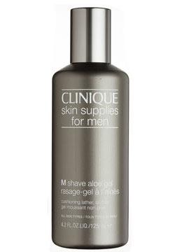Clinique Skin Supplies For Men M Shave Aloe Gel, £9.50    <br />"I'm a convert to Clinique Skin Supplies For Men M Shave Aloe Gel. It makes my cheeks totally kissable!" Daniel Sandler<br /><br />
