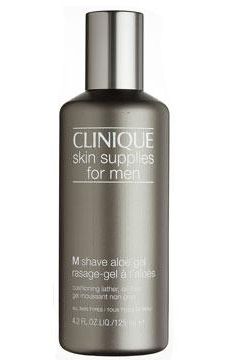 Clinique Skin Supplies For Men M Shave Aloe Gel, £9.50    <br />"I'm a convert to Clinique Skin Supplies For Men M Shave Aloe Gel. It makes my cheeks totally kissable!" Daniel Sandler<br /><br />