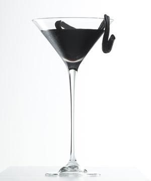 Inspired by <strong>Gareth Pugh</strong>, is a unique blend of the finest coffee and liquorice liquors combined with dark rum resulting in a cocktail of pure black elegance. Finished with a unfurled liquorice wheel, this winds organically around a long stemmed martini glass reminiscent of a runway model's statuesque poise.<br /><br />