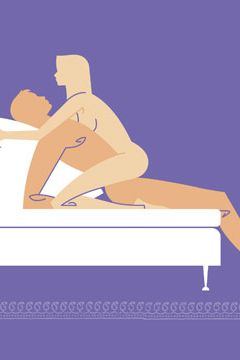<p>Samantha loves to be in control, so try this girl-on-top move - guaranteed to have him surrendering to your bedroom prowess.<strong><br /><br />MAGIC MOVE: ON-THE-EDGE</strong><br />STEP 1: Sit your man on the edge of the bed, with his legs dangling freely.<br />STEP 2: With your hands on his shoulders, lean him onto a stack of pillows.<br />STEP 3: Kneel astride his hips and lower yourself on to him<br />STEP 4: Hold the pillows behind his head for added leverage and support.<br /></p>