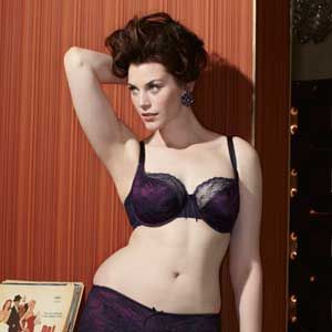 <p>A satin bra overlaid with delicate lace in a deliciously rich, autumnal shade of navy and plum – truly sumptuous.<br />
  <br />
  <em><a href="http://www.simplyyours.co.uk/shop/product/details/show.action?pdLpUid=SX260&pdBoUid=4885&lpgUid=#colour:NAVY/PLUM,size:" target="_blank">Panache Sienna Balconette Bra,</a> £26</em></p>