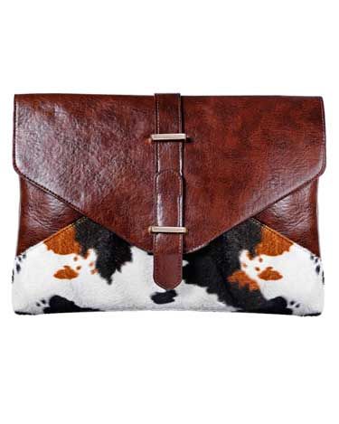 <p>It's all about mixing textures when wearing leather this season, so this vintage-look envelope clutch is right on trend. </p><br>£28, <a href="www.missselfridge.com">Miss Selfridge</a>
