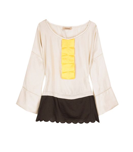<strong>Winner:</strong> <a target="_blank" href="http://www.net-a-porter.com">www.net-a-porter.com<br /></a><br /><strong>See by Chloe Contrast Ruffle Top £170</strong><br /><br />