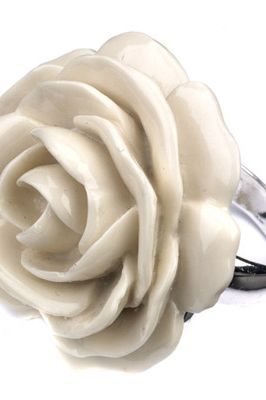 <strong>Winner:</strong> <a target="_blank" href="http://www.accessorize.co.uk">www.accessorize.co.uk</a><br /><strong><br />White carved flower ring £8.00</strong><br /><br />  <br /><br />