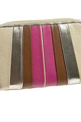 <strong>Winner:</strong> <a target="_blank" href="http://www.debenhams.com">www.debenhams.com</a><br /><br /><strong>Butterfly by Matthew Williamson Gold Striped Zip Around Purse £15.00</strong><br /><br />
