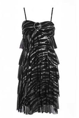 <strong>Winner: </strong><a target="_blank" href="http://www.debenhams.com">www.debenhams.com</a><br /><br /><strong>Star by Julien Macdonald Black and Silver Print Frou Frou Dress £50.00</strong><br /><br />
