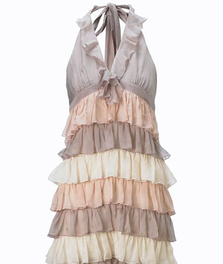 <p> </p><h3>Silk ruffle dress £35  </h3><p> </p><p>Style number: 1376851 </p><p> </p><p><a target="_blank" href="http://www.newlookmostwanted.co.uk/">newlookmostwanted.co.uk </a></p>