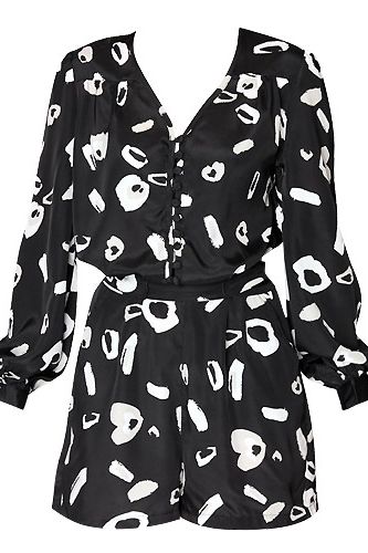 Who says playsuits are just for summer? Oh no they're not! We'll be wearing this boohoo one with thick tights and a fur coat. Nice and warm, and very stylish!
<p>£25, <a href="http://www.boohoo.com">Boohoo</a></p>