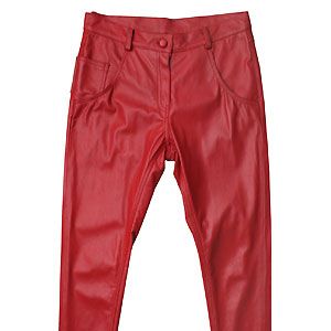 These are for the brave girlies out there! Embrace your inner vixen with a pair of these t'riffic trousers! They gain extra brownie point with the peg-leg style, we love the gloss leather finish. Gorgeous!
<p>£125, <a href="http://www.asos.com/Dress-Monster/DRESSMONSTER-Leather-Peg-Trousers/Prod/pgeproduct.aspx?iid=1657975&cid=11150&sh=0&pge=0&pgesize=20&sort=-1&clr=Red">Dress Monster at ASOS</a></p>
