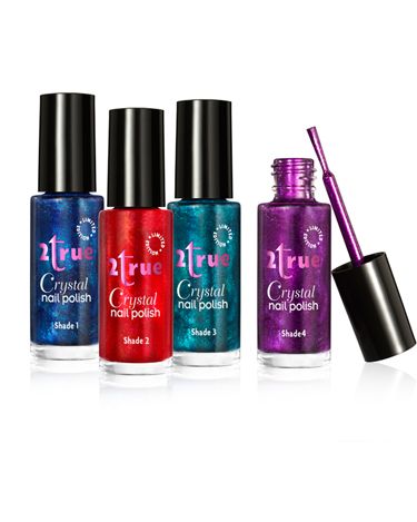 <P>Put your nails into Halloween overdrive with polishes that stand out and scream. Try crackled gold and silver as well as new crystal-like colours in blue, green and red by 2true</P>
<P>From £1.99, in stores at Superdrug or <a href="http://www.2true.com/nails/fast-dry-color-quick-nail-polish/" target="_blank">2true.com</a></P>