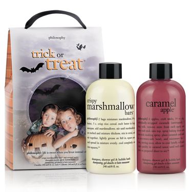 <p>Ooh this little box of tricks holds two tasty treats good enough to eat - Crispy Marshmallow Bars and Caramel Apple bath, shower and shampoo  </p>
<p>£18, exclusively at <A HREF="http://www.selfridges.com/en/Home-Leisure/Categories/Halloween/Halloween-party/Trick-or-Treat-shampoo-shower-gel-bubble-bath-duo_475-3001117-56000303000/" TARGET="_blank">Selfridges</A></p>