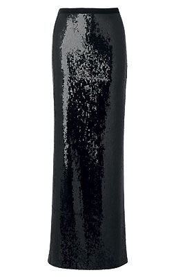 This floor-length black sequin skirt had our hearts beating at first glance. Our favourite thing about this skirt is you can wear it to your hot Halloween party, look amazing, and hang it up and wear the following week. Timeless ghoulish glamour is just what we're after
<p>£45, <a href="http://www.marksandspencer.com">Marks and Spencer</a></p>
