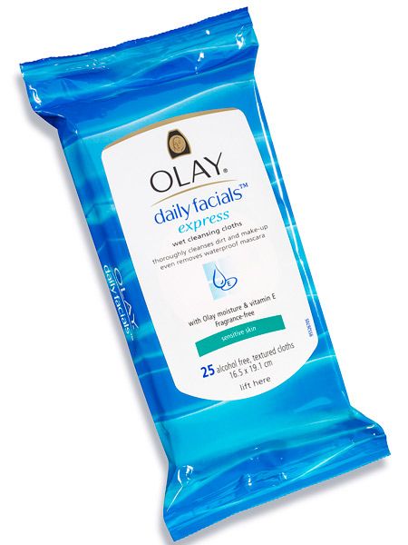 <p>For when you're cleanse, tone and moistures routine goes out the tent window with your sobriety, enter the face wipe. They're quick, they're easy and they double up as a wet wipe when you need one.<br /><br /><strong>Olay daily Facials, £4.49 <a target="_blank" href="http://www.superdrug.com/invt/52922">(www.superdrug.com)</a></strong><br /><br />  </p>