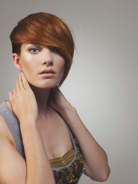 <p>The face hugging fringe makes this neat little asymmetric bob style as does the rich golden coppery hue that's so high summer.</p><p> </p><p>Suzan Manning for Stafford Hairdressing, Belfast.  02890 662554 <a target="_blank" href="http://www.pshb.com/">www.pshb.com</a> </p><p> </p><p> </p>