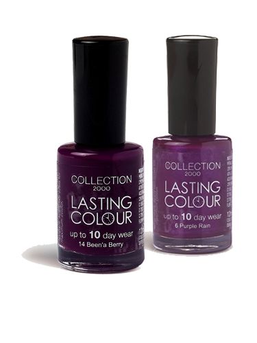 <p>Feeling like flaunting your passion for purple? The new Collection 2000 shades should do the trick! If you love the matching look, paint like a pro and go one shade light or darker on your fingers or toes

