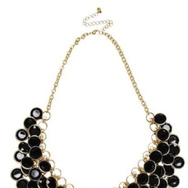 Spice up a simple shift dress with this neckful of shimmer! The black and gold colour palette keeps things feeling decadent and grown up, whilst the playful nature of the multi-discs ensures that you won't feel too try-hard.
<p>£7.99, <a href="http://www.hm.com/gb/subdepartment/LADIES?Nr=90001#Nr=4294962529&size=100">H&M</a></p>