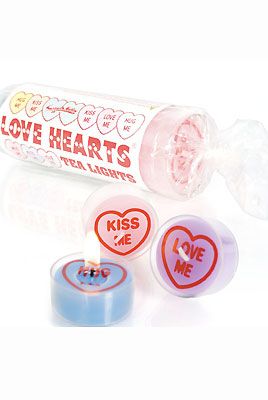 <p>Sweeten up any room with a set of Love Heart tea light candles - complete with their very own message. Whether it's 'Kiss Me' or 'Love me' on the brain, we're sure the person in question will get the hint soon enough</p>
<p>£10, <a href="http://www.imavillagebicycle.com/">Village Bicycle</a> </p>