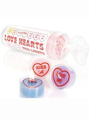 <p>Sweeten up any room with a set of Love Heart tea light candles - complete with their very own message. Whether it's 'Kiss Me' or 'Love me' on the brain, we're sure the person in question will get the hint soon enough</p>
<p>£10, <a href="http://www.imavillagebicycle.com/">Village Bicycle</a> </p>