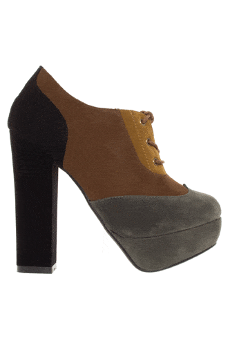 <p>Work this season’s 60s look with a modern edge with these fabulous chunky heels. Be sure to show off that statement patchwork design by wearing them with ankle-length jeans or a cute, retro shift dress.</p>Platform heel shoes, £40, <a href="http://www.barratts.co.uk/">Timeless at Barratts</a>
