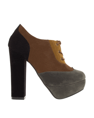 <p>Work this season’s 60s look with a modern edge with these fabulous chunky heels. Be sure to show off that statement patchwork design by wearing them with ankle-length jeans or a cute, retro shift dress.</p>Platform heel shoes, £40, <a href="http://www.barratts.co.uk/">Timeless at Barratts</a>