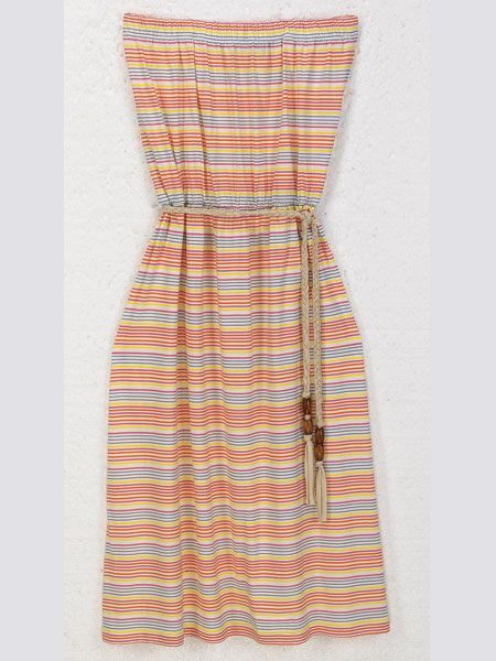 <p> <br />When you need to take cover, avoid strap marks with this perfect pool-side, tuti fruiti number</p>    <p><br />Striped beach dress, £20, <a target="_blank" href="http://www.lauraashley.com/icat/dresses?curpage=3&bsref=lauraashley">lauraashley.com</a> </p>
