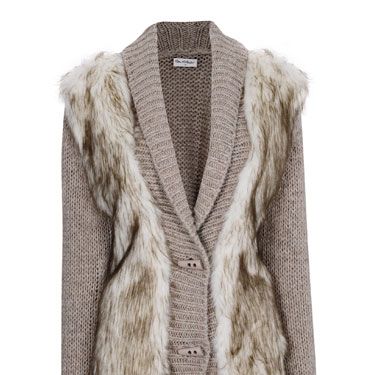 <p>On those sunny winter days, there’s nothing quite as stylish as bundling up in an oversized cardigan - and with a luxe faux fur front, this cosy number is as stylish as they come.</p>
<p>Cardigan, £50, <a href="http://www.missselfridge.com/">Miss Selfridge</a></p>
