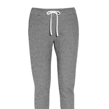 <p>Sportswear styling has been given a high-fashion spin thanks to designers such as French fave Isabel Marant and native New Yorker Alexander Wang. Channel the look this winter with these cosy marl trousers. Much more comfortable than jeans, dress them up with a fierce pair of ankle boots.</p>
<p>Trousers, £70, <a href="http://www.net-a-porter.com/">Aubin & Wills for Net-a-porter</a></p>
