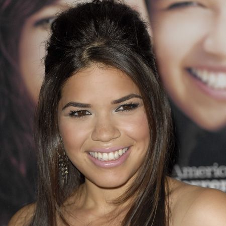 <p>The 'Ugly Betty' star looked beautiful with her locks half straight and sleek / half backcombed beehive, showing how big hair will be big news next season </p>