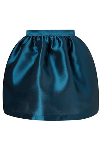 <p>With its high-shine finish and luxe deep blue colour, this gorgeous skirt is an instant party piece. Wear with a crisp white shirt and stilettos for chic Christmas cocktails.</p>
<p></p>Skirt, £70, <a href="http://www.topshop.com">topshop.com</a>