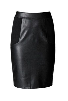 <p>Plether is the hot fabric for autumn/winter and this chic knee-length skirt looks fantastic teamed with a rock t-shirt of more tailored top.</p>
<p>£18, <a href="http://www.boohoo.com/restofworld/collections/tough-glamour/icat/tough-glamour/" target="_blank">boohoo.com</a></p>