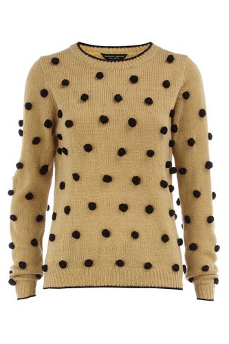 <p>Is your Christmas wardrobe looking a bit dull? Liven things up with this fun jumper covered in playful pom poms.</p>
<p>Jumper, £32, <a href="http://www.dorothyperkins.com">dorothyperkins.com</a></p>