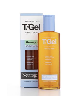 Neutrogena® T/Gel® Shampoo for Greasy Hair, £4.39<strong> - </strong>mops up excess grease and helps<strong> </strong>relieve the itching and flaking of dandruff, leaving hair and scalp clean and healthy.