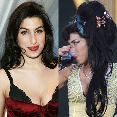 <p>Amy in January 2004 BB - that's Before Beehive. And before rehab, for that matter. </p>    <p> <br />By 2008 her career, hair and bizarre behaviour have reached dizzy new heights Amy lost her husband and her head around the same time - both could be hiding in that barnet</p>