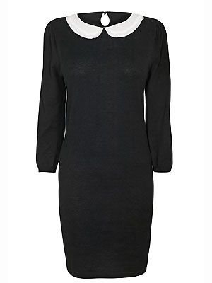 <p>Peter Pan collars have been huge this season especially as a smart/casual option. But who says you can't wear one in the boardroom too?This particular version from Next has a gorgeous beaded collar - we love attention to detail </p>
<p>£22.99, <a href="http://www.newlook.com/shop/womens/dresses/ponte-bodycon-dress_244979230">Next</a></p>