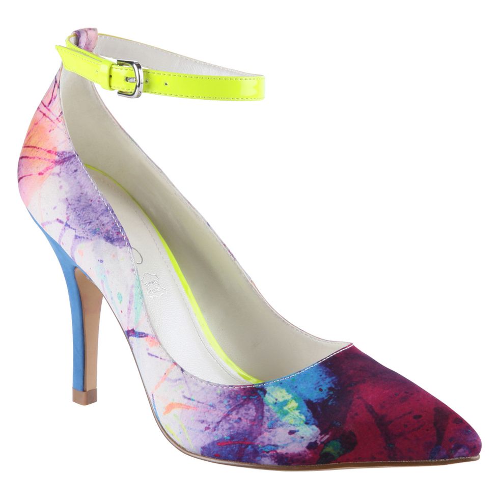 <p>Wowsers – these shoes are uh-mazing! If you buy one statement piece this summer, make it these head turning shoes – and let your feet totally do the talking. And the walking.</p>
<p>McCammish shoes, £70, <a title="Aldo" href="http://www.aldoshoes.com/uk/women/shoes/high-heels/89369663-mccamish/67" target="_blank">Aldo </a></p>