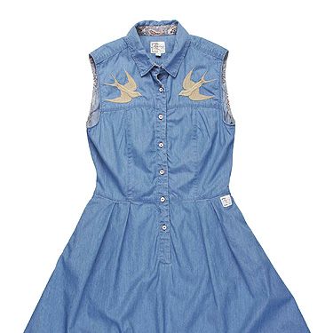 <p>Get your yee-haw on and snap up this delightful denim dress from Firetrap. A word of warning: avoid the head-to-toe cowgirl look by swerving the Stetson and teaming with flatforms instead.</p>
<p>Firetrap Maria dress, £77.99, <a title="Surfdome" href="http://www.surfdome.com/firetrap_dresses_-_firetrap_maria_dress_-_sky_wash-81337%20" target="_blank">Surfdome </a></p>
