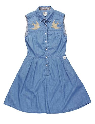 <p>Get your yee-haw on and snap up this delightful denim dress from Firetrap. A word of warning: avoid the head-to-toe cowgirl look by swerving the Stetson and teaming with flatforms instead.</p>
<p>Firetrap Maria dress, £77.99, <a title="Surfdome" href="http://www.surfdome.com/firetrap_dresses_-_firetrap_maria_dress_-_sky_wash-81337%20" target="_blank">Surfdome </a></p>