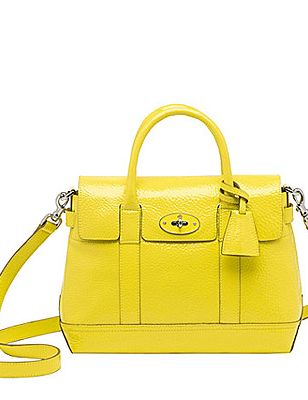 <p>This season, Mulberry turns to the great British seaside to re–create the classic Bayswater satchel. Inspired by the traditional English rain mac, it features a shiny, ice–cream coloured finish with beach tote–style seam detailing. Swoon.</p>
<p>Bayswater Holiday small satchel, £795, <a title="Mulberry" href="http://www.mulberry.com/#/storefront/c6347/7123/moreviews/%20" target="_blank">Mulberry </a></p>