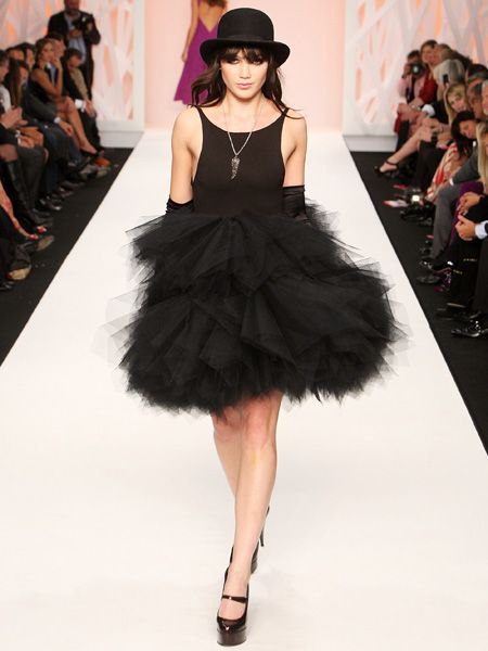 <p class="MsoNormal">The fashion pack is out in force to see and been seen at the hottest shows and parties for LFW, Spring/Summer 2009</p>      <p> <br />Left: Newly single Daisy Lowe took to the catwalk for Naomi Campbell's Fashion For Relief charity fashion show encased in layers of black netting accessorised with sky scraper platforms and a bowler hat</p>    <p class="MsoNormal"><br /></p>  <p class="MsoNormal"> </p>