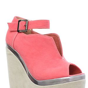 <p>How amazing are these wedges? We love the coral colour and the glimpse of metallic detailing, they're perfect for your summer holiday, just paint your toes a gorgeous coral hue and you're good to go<br /><br />Wedges, £31.99, <a title="http://www.runwayshoes.co.uk/ " href="http://www.runwayshoes.co.uk/ " target="_blank">Runwayshoes.co.uk</a></p>