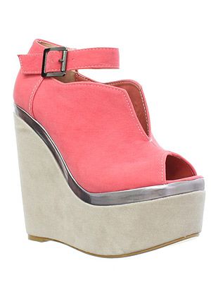 <p>How amazing are these wedges? We love the coral colour and the glimpse of metallic detailing, they're perfect for your summer holiday, just paint your toes a gorgeous coral hue and you're good to go<br /><br />Wedges, £31.99, <a title="http://www.runwayshoes.co.uk/ " href="http://www.runwayshoes.co.uk/ " target="_blank">Runwayshoes.co.uk</a></p>