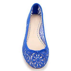 <p>Brighten up your boring ballet pumps with this brilliant blue lace pair from Zara. Sure to put a spring in your step!</p>
<p>Lace ballerina pumps, £29.99, <a href="http://www.zara.com/webapp/wcs/stores/servlet/product/uk/en/zara-S2012/199002/767031/LACE%2BBALLERINA">Zara</a></p>